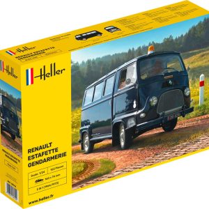80742  Heller Renault Estafette Gendarmerie  kit 1:24