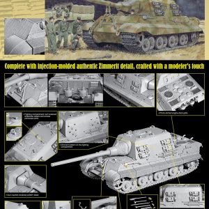 6493 DRAGON Jagdtiger  Sd.Kfz.186  Porsche Production  kit 1:35