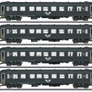 43788  Marklin , SJ. personenwagenset  4-delig  HO.