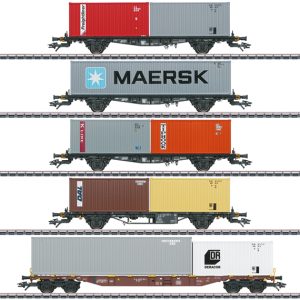 47680  Marklin Container-draag-wagenset 5-delig  MHI