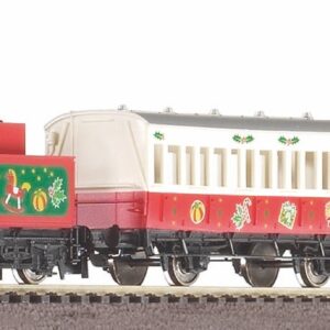 57081 Piko Kerst treinset  lok m/3 wagons en A-gleis rails