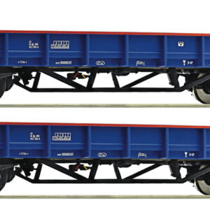6600046 2-delige Set lagebak wagens  "Volker Rail"   HO.