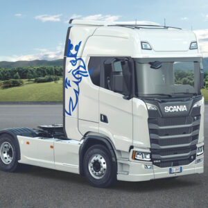 3965 SCANIA S--770  V-8  white cab, kit  1:24