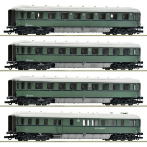 6200049 NS.  rijtuigset 4-delig  Plan D,  turkoois,  HO.