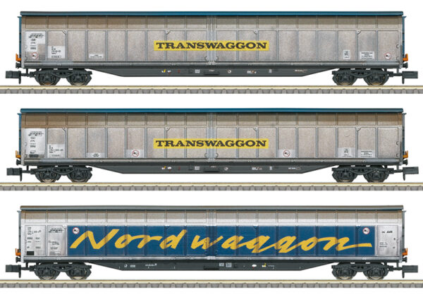 Minitrix 18297 DB. wagonset  "Transwagon" 3-delig  N-spoor