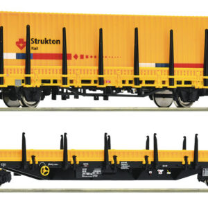 77029 Roco  NS.  Rongenwagenset "Strukton"  2-delig  HO.