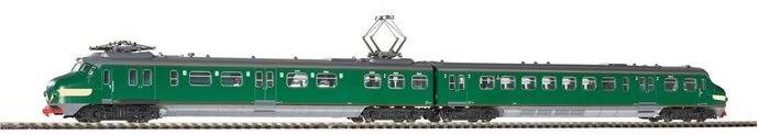 57325 AC  NS E-treinstel  "Hondekop" groen m/gele snor