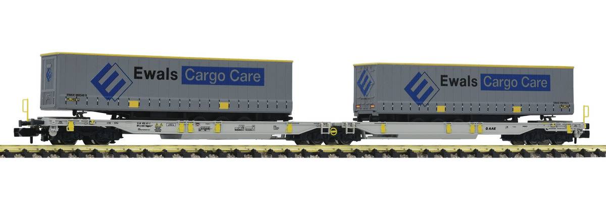 825008 AAE.  dubbele draagwagen "Ewals Cargo Care" N-spoor