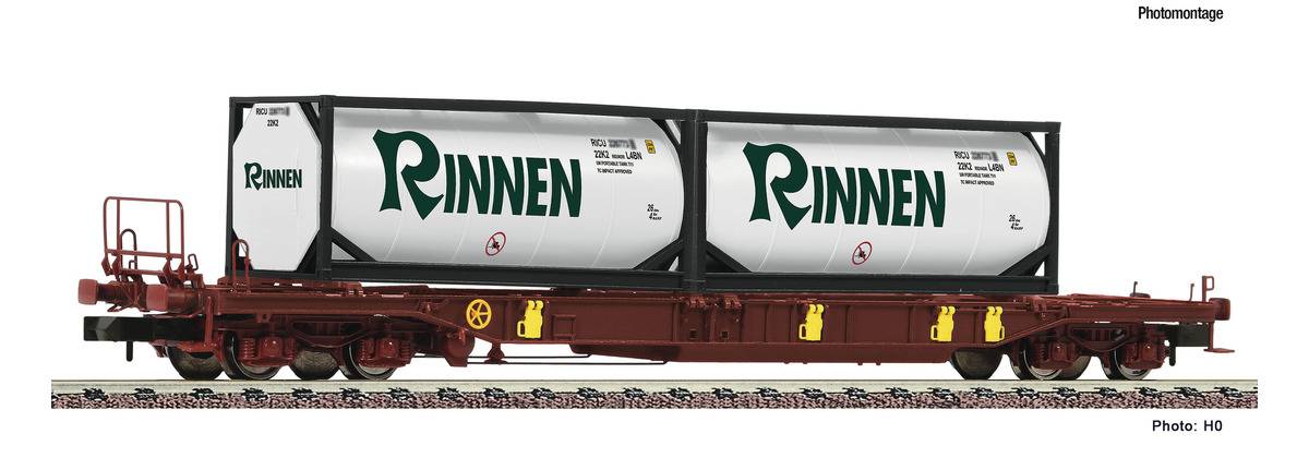 825054 N- AAE.  Containerdraagwagen m/cont. "RINNEN "