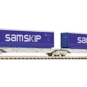 825335 NL-AAE, dubbele containerdraagwagen type Sggmrs "Samskip"