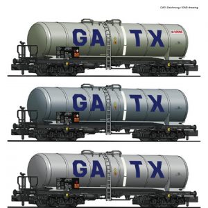 825813 NL. Set Ketelwagen GATX  3-stuks