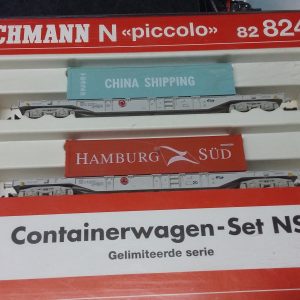828246 NS. Containerwagen-Set "China Shipping/Hamburg sud"