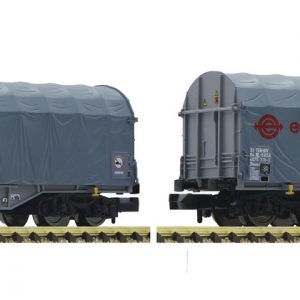 837927 ERMEWA  2-delige set schuif/huifwagens  N-spoor