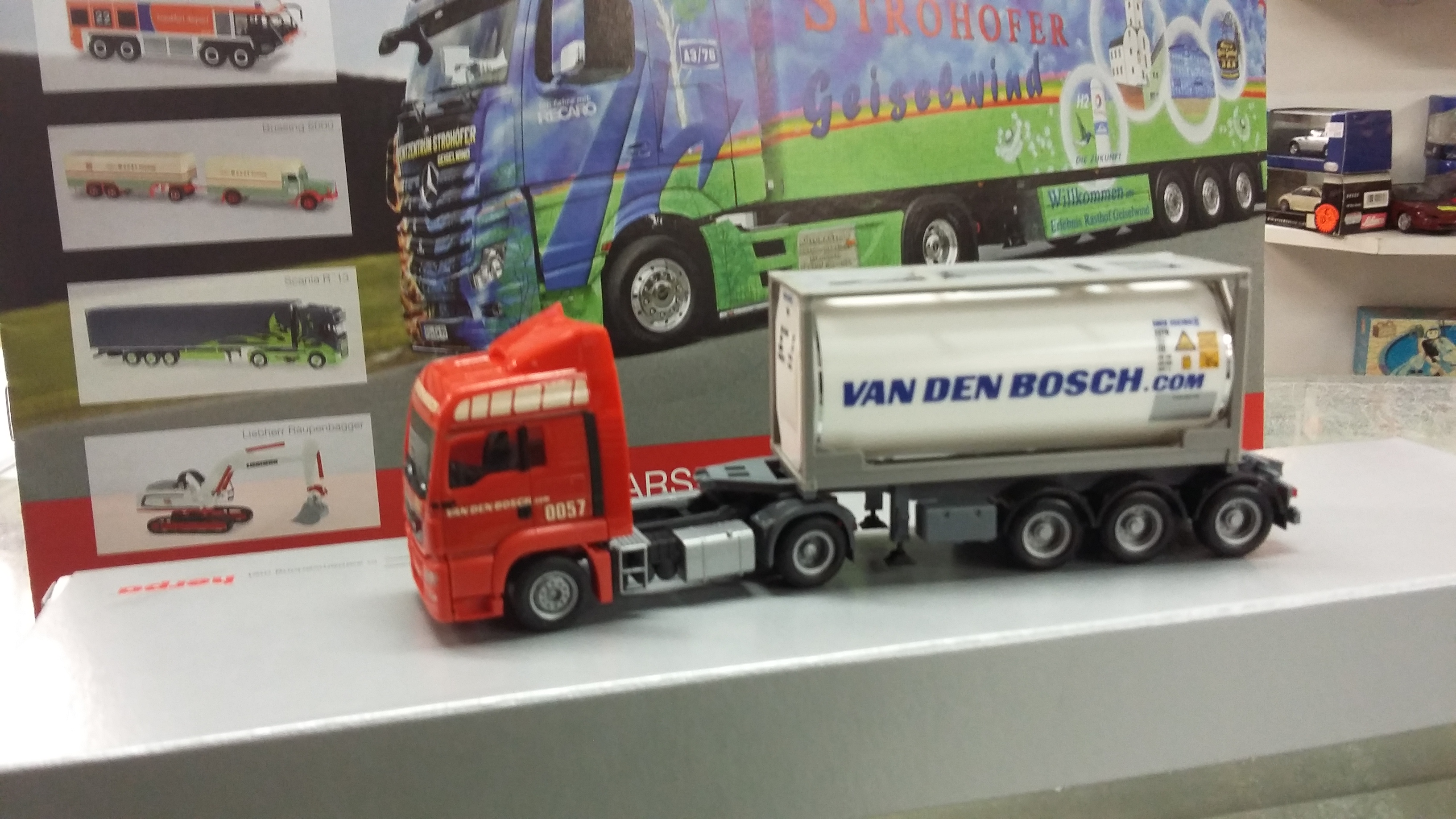 1825 MAN  TGS 20 ft. Swap container "van den Bosch" 1:87