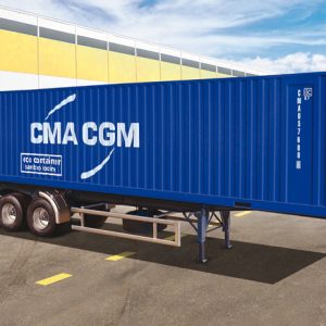 3951 40ft. Container Trailer  3-ass.  kit 1:24