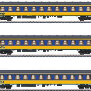 42904 NS. Sneltrein Rijtuigset  3 wagens