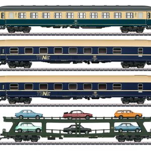 42999  DB. wagen-set "AUTOZUG" 3 rijtuigen+1 autotransport wagon