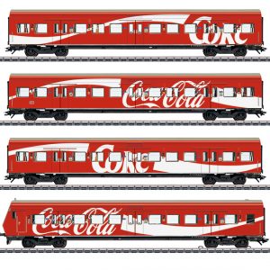 43890 DB. S-bahn personenwagenset "Coca-Cola" 4 wagens