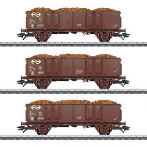 46019 NS. Set hogeboord wagens  m/bieten lading