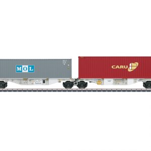 47811 AAE. Dubbel-Containerdraagwagen m/MOL en CARU containers