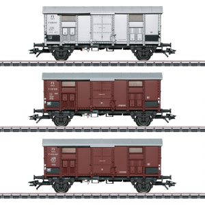 47870 FS. Spitzdachwagen-Set  3 wagens  MHI excl.