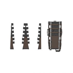 74871 C-rail, uitbreidingsset voor Draaischijf 74861