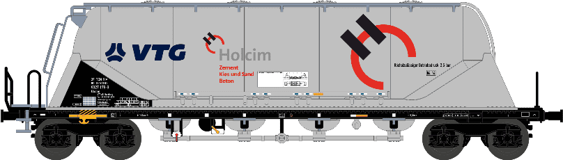 N-203609 VTG. Holcim silowagen type Uacns  no. 3280 9327 194-8