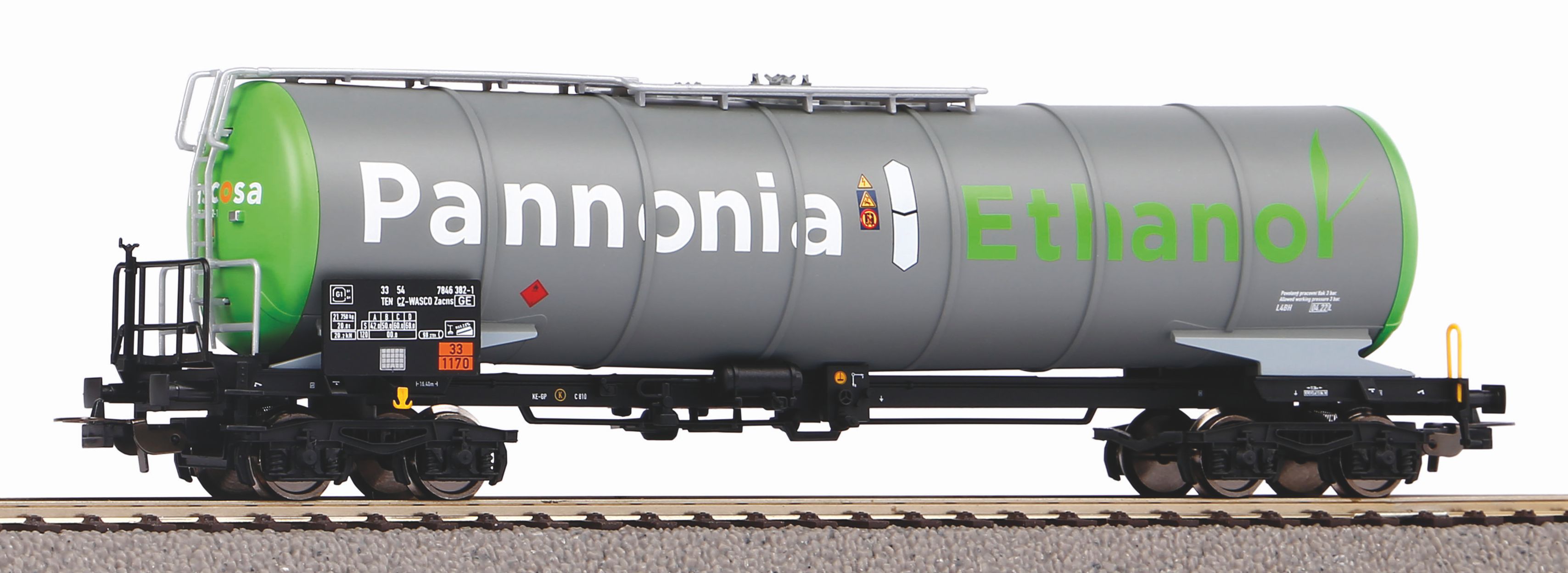 58983  SBB. Knik-ketelwagen "Pannonia-Ethanol"  4-ass.