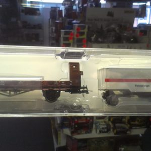 67696 DB. rongenwagen met remhuis, met aanhanger