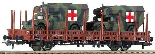 67765 DB-AG rongenwagen met 2 US army Hummer "rode kruis" wagens