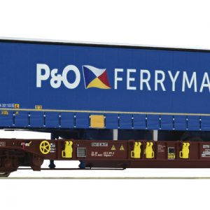 76235 AAE. Taschenwagen T^-3 m/ FERRYMASTERS  Trailer  HO.
