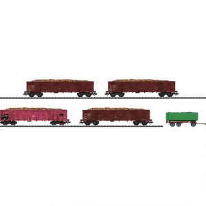 24366 SBB. set hoge boordwagens voor transport suikerbieten