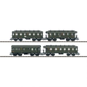 24353 DRG. personenwagen set 4 wagens