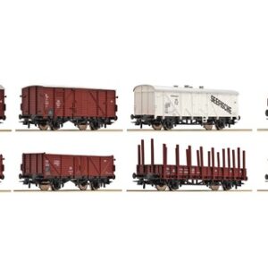 44002 DB. wagonset met 8 diverse goederenwagens