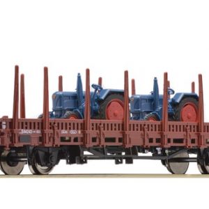 67027 NS. rongenwagen met 2 LANZ traktoren